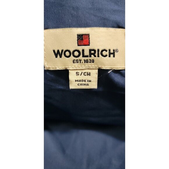 Woolrich Women's Navy Blue Full Zip Quilted Vest Duck Down Feather Filled Size S - Picture 4 of 9